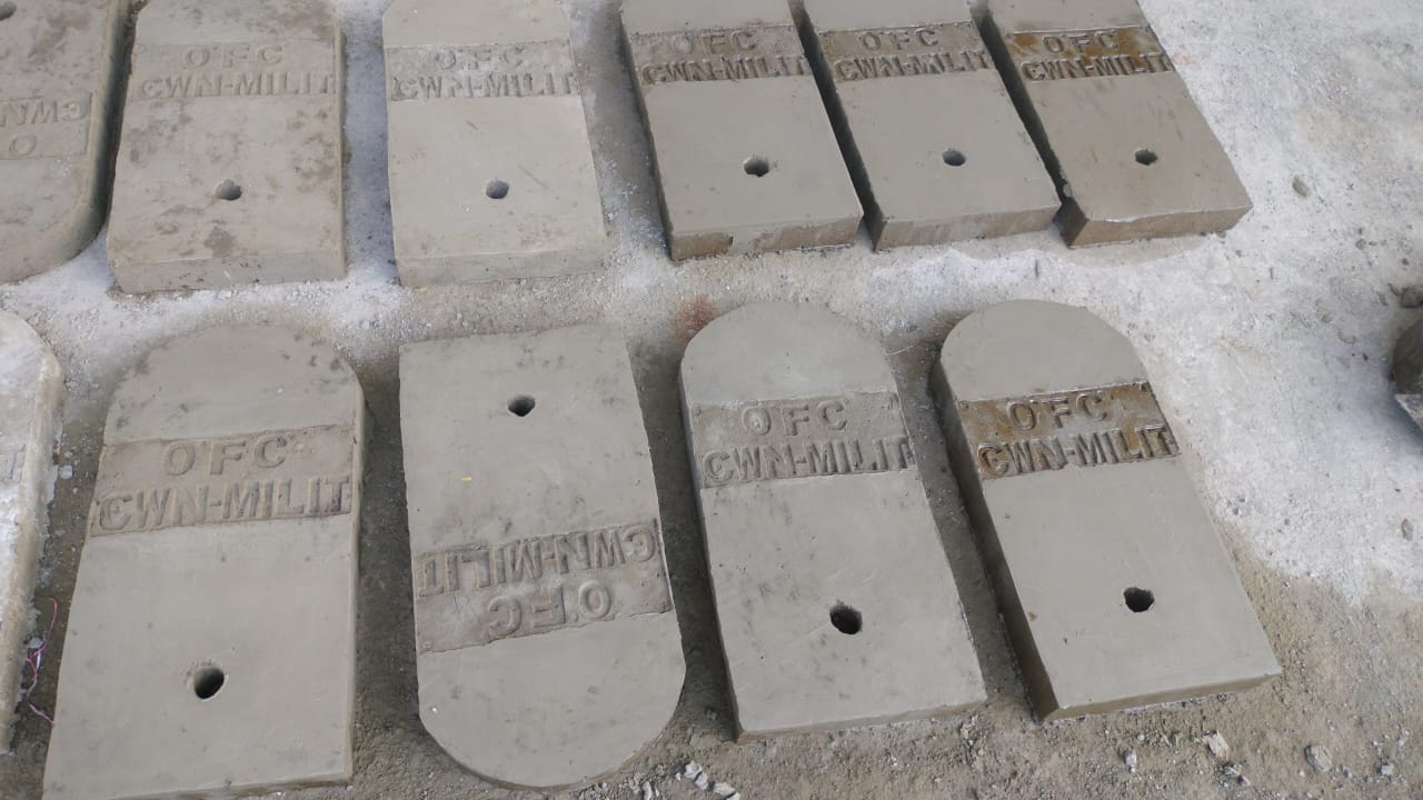 Precast Concrete Boundary Milestone Pillar
