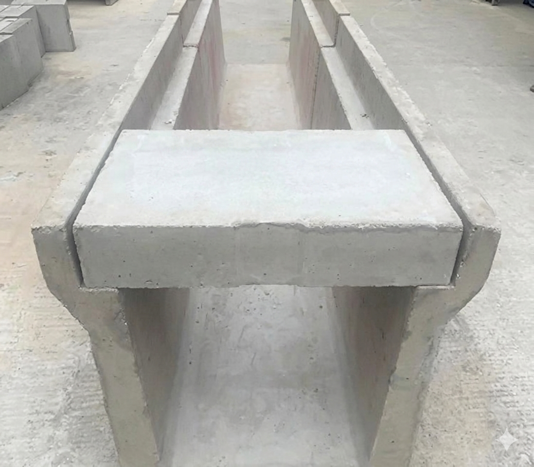 Precast Concrete Drain Cover and U-Trough