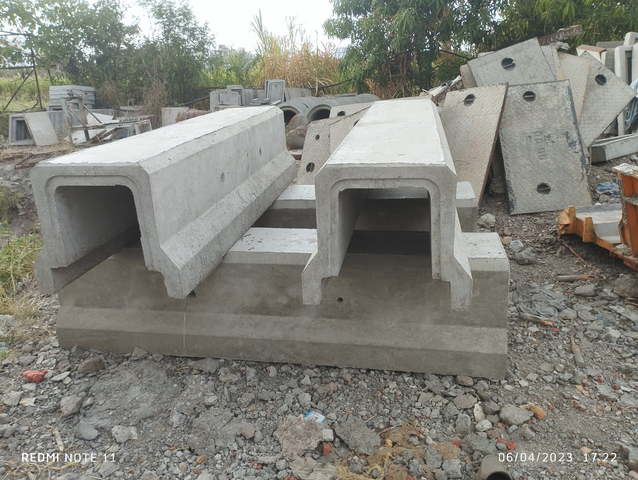 Precast Concrete U Drain 450x450x2000